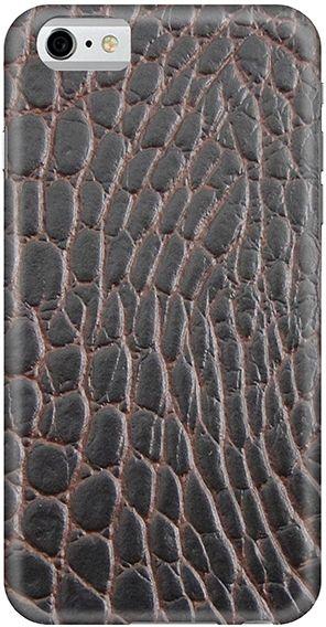 Stylizedd  Apple iPhone 6 Premium Slim Snap case cover Matte Finish - Cowhide Leather (Brown-Black)  I6-S-176