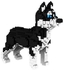 950-Piece Husky Dog Building 3D Puzzle Set 15x17x5.5centimeter