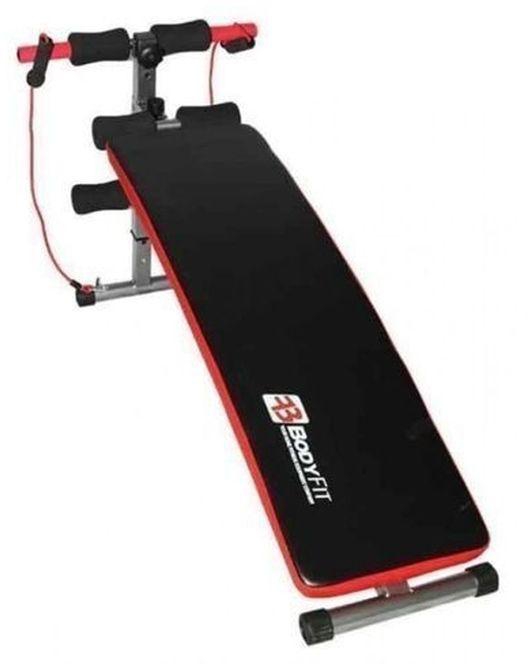 Body Fit Abdominal Sit Up Bench With Dumbbells And Resistance Rope