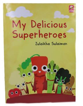 KinderMall My Delicious Superheroes Story Book in English and Arabic Languages