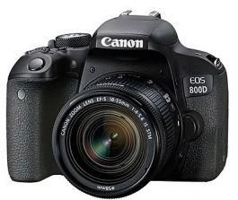 Canon EOS 800D DSLR Camera, 24.2MP, 18-55mm - Black