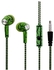 Generic A11 Crack Classic 3.5mm Wire Sport In-ear Earphones -Black And Green