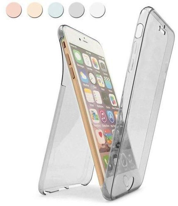 For IPhone 6plus Front And Back TPU Casing Transparent Shockproof Case Cover