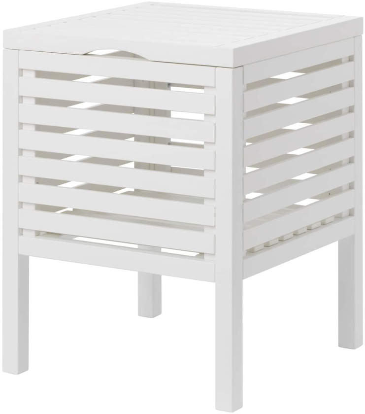 MUSKAN Storage stool - white 50 cm