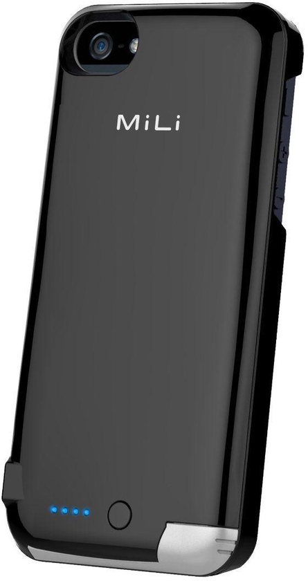Apple iPhone 5 5s Mili Power Spring 5 - 2200 mAh Battery Backup Protective Case [Black]