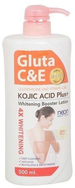Kojic Acid Gluta C&E Kojic Acid Plus+, 4X Whitening Lotion-500ml