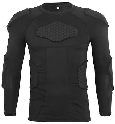 Multiple Pad Protective Compression Shirt For Baseball Sport L