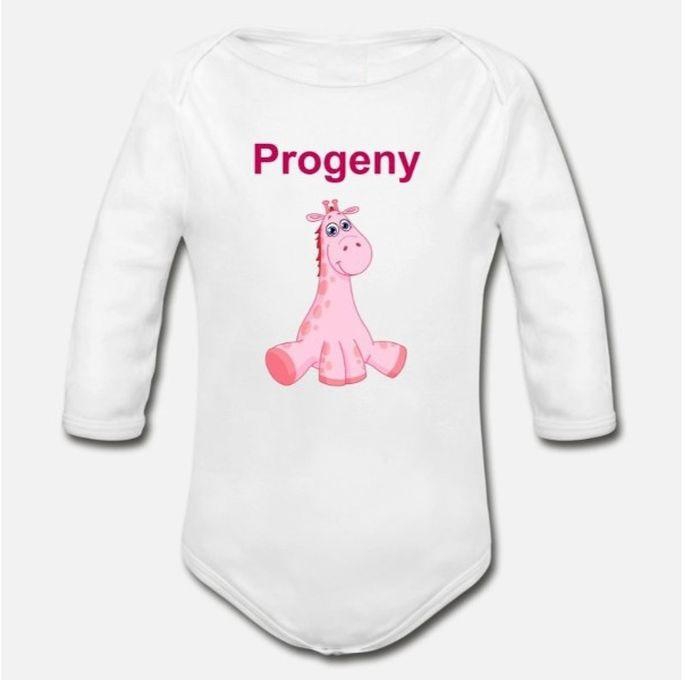 Baby Progeny Body Suit Giraffe Organic Long Sleeve Baby Bodysuit