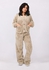 Shechick Furry Luxe Beige Pajama Set