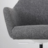 TOSSBERG / MALSKÄR Swivel chair - Gunnared dark grey/white
