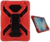 For iPad Pro 9.7 inch - PEPKOO Spider Series Heavy Duty PC / Silicone Tablet Cover - Red