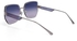 Women's Semi Rimless Oversized Sunglasses -Lens Size: 64 mm