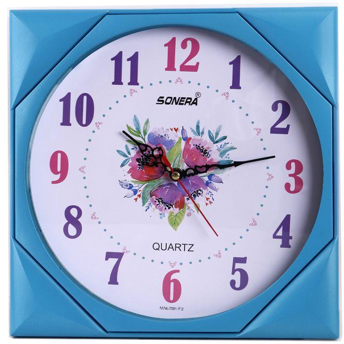Sonera 7091- Analog Wall Clock – Baby Blue