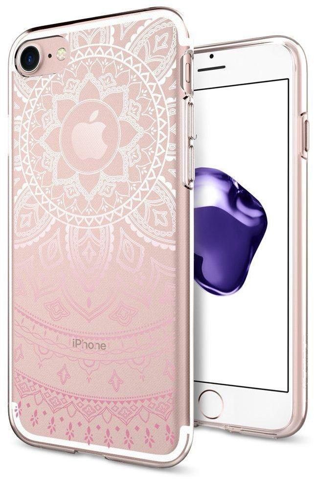iPhone 8 / 7 Case, Spigen with Laser Precision Design Liquid Crystal Shine Pink