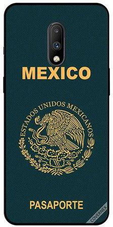غطاء حماية واقي لهاتف ون بلس 7 نمط جواز سفر المكسيك