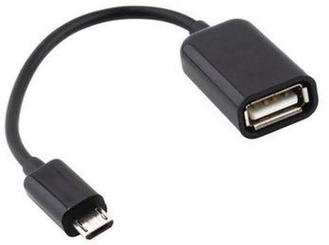 Micro USB - OTG Cable - Black