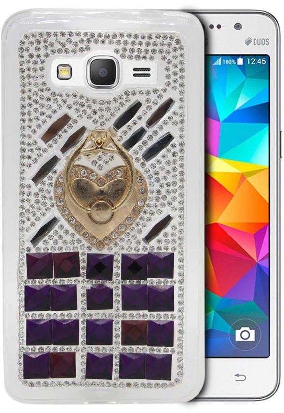 Liquid Jilitered Star cover for Samsung Galaxy G530 Grand Prime - Purple