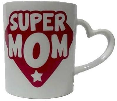 Happy Mother's Day Heart Handle White Mug - White - 300Ml print_6828