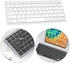 Wireless Keyboard & Mouse Combo 78-Key For Multi-Device Fashion Silver