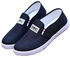Fashion Men's Canvas Shoes Slip On Loafers Sneakers -43-Black