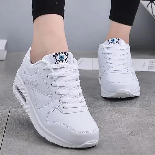 Sport Fashion Quality Ladies Sneakers-White