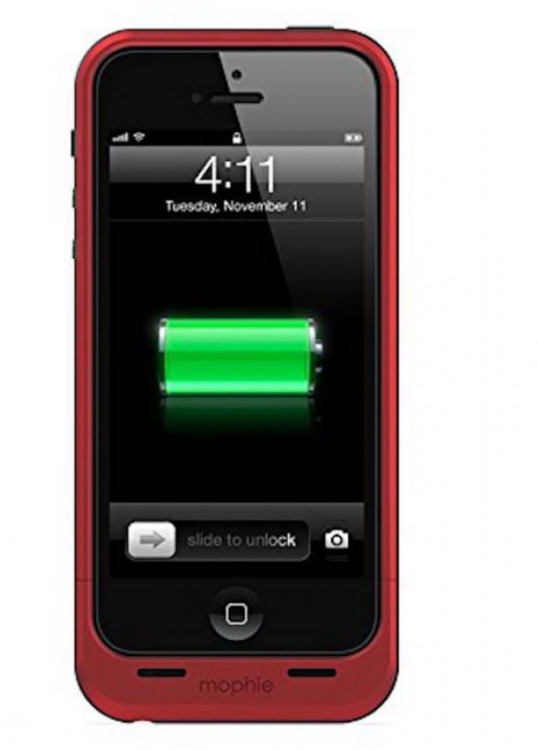 Mophie Juice Pack Air - 1,700mAh Battery Case for iPhone 5/5s - Red