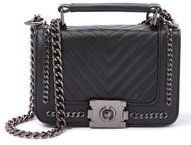 Quilted Detail Crossbody Bag Black