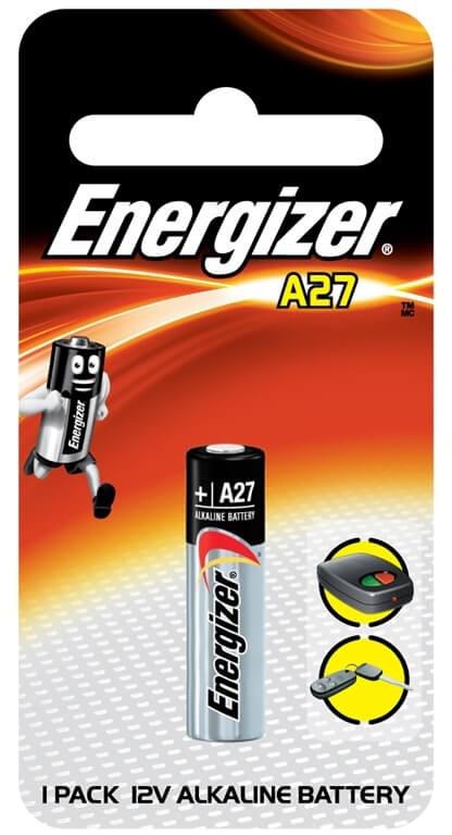 Energizer A27 12V Alkaline Battery, (Pack of 1)