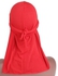 Fashion Stretchy Durag Do Rag Cap Wrap - Red