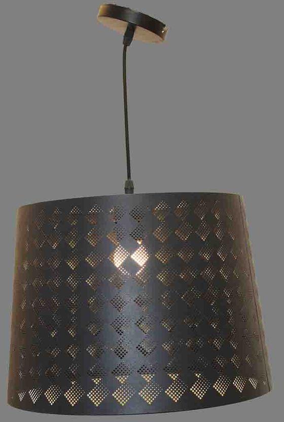 Ceiling Pendant Light Black Color Made From Iron