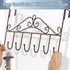 Decorative Organizing Hooks For Clothes And Coats, Coat Rack With 7 Hooks, Brown .