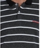 Stress Striped Polo Shirt - Heather Dark Grey