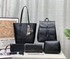 Leather In Style Black Monkey & Set Leather Handbags 5 in 1 Women Bags & Ladies Handbags Sling bags