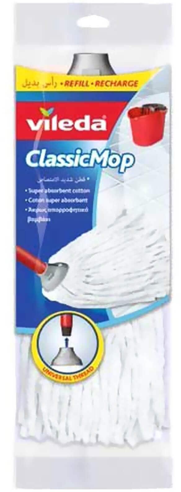 Vileda Classic Cotton Mop Refill White 33x11x6cm