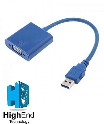 Generic USB3/USB2 To VGA Converter Cable - Blue