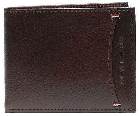 Tommy Hilfiger Brown Leather For Men - Bifold Wallets