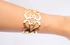 Gold Plated Silver Waves Armcuff