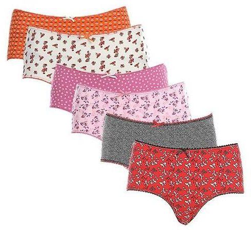 Cottonil Bundle Of Six Printed Underwear Midi - Multi Color