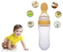 Silicone Baby Squeezing Spoon Feeding Bottle Training Feeder