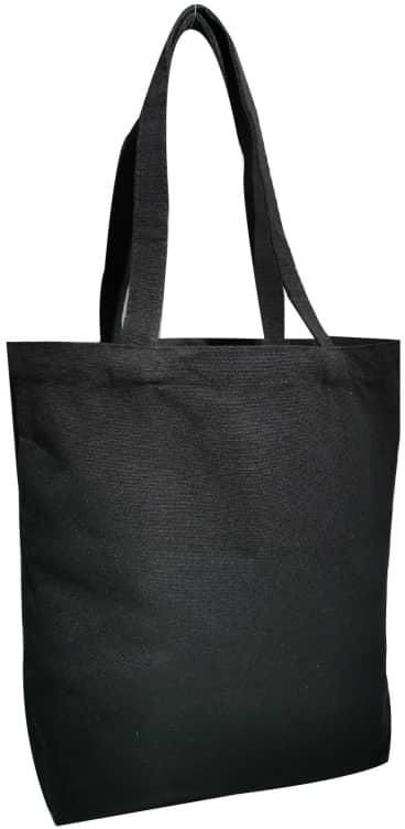Unisex Canvas Bag / Shopping Bag / Tote Bag - CAN 166 (Black - Beige)