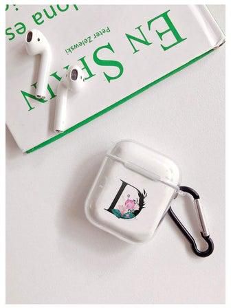 Floral Watercolor D Case With Anti-Lost Keychain For Apple AirPods 1 And 2 Multicolour