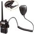Walkie Talkie with Handheld Speaker and Mic for Baofeng, Black, 6 pcs