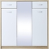 Pan Emirates Home Furnishings Home Winado Shoe Rack 21 Pairs With Mirror White &amp; Natural
