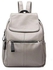 Universal Women Cowhide Leather Backpack Travel Girls School Leisure Shoulder Bag Satchel Grey
