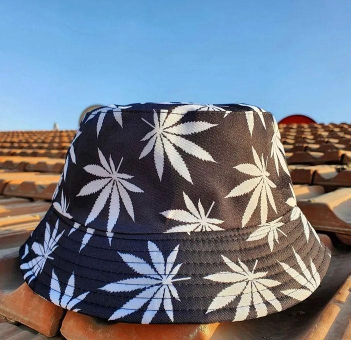 Bucket Hat With Imported ( DOUBLE SIDES) - Black & White