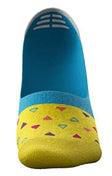 Casual Loafer Liners Socks Dark Turquoise/Yellow/Red