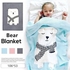 Bear Pattern 3-Dimensional Animal Knitting Wool Baby's Blanket