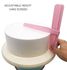 Home-Cake Leveler Adjustable Scraper Lcing Smoother Kitchen Tools pink