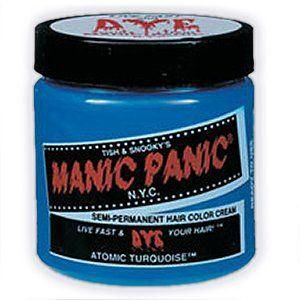 Manic Panic Semi-permanent Hair Color Cream Atomic Turquoise 4oz