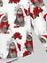 Gothic Buttons Christmas Hat Cat Rose Flower Bowknot Print Long Sleeves Shirt For Men - 2xl
